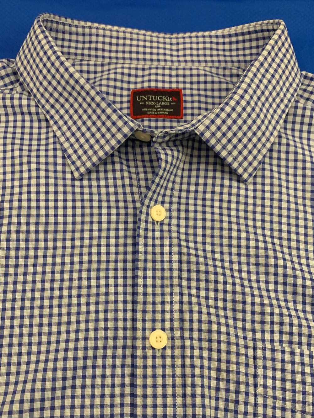 UNTUCKit SS Blended Nylon Checked Shirt